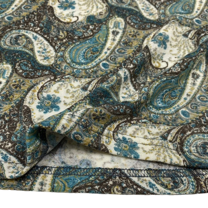 【Sサイズ】ペイズリー柄カットソー