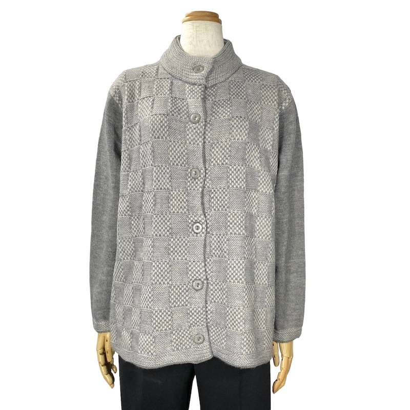 【LL/3L】裏シャギー付ニットカーディガン