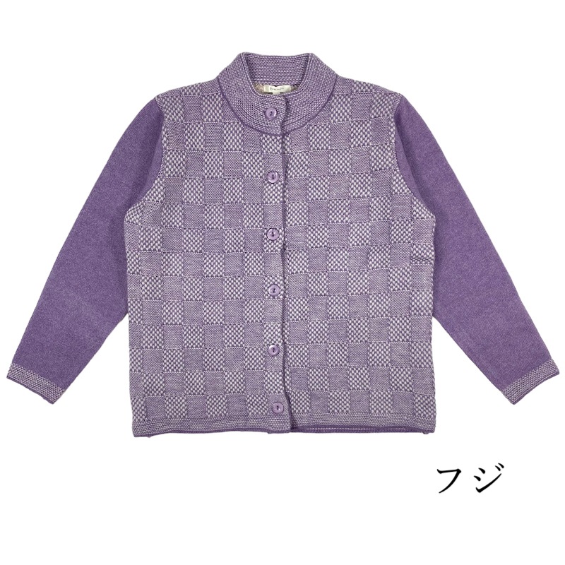 【LL/3L】裏シャギー付ニットカーディガン