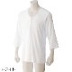 7分袖大寸ワンタッチシャツ