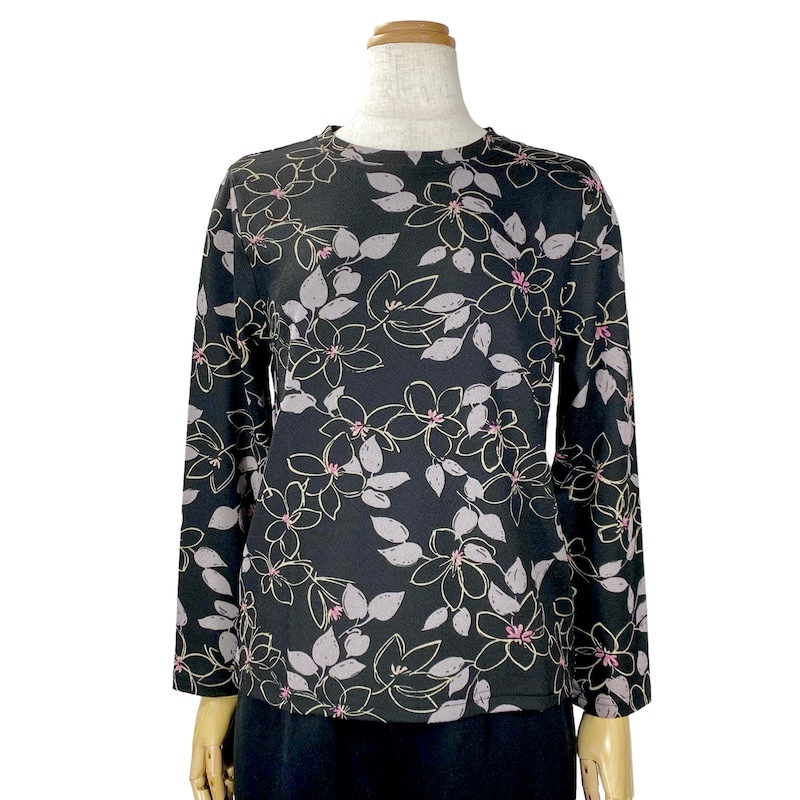 【Sサイズ】 ちりめんプリントカットソー