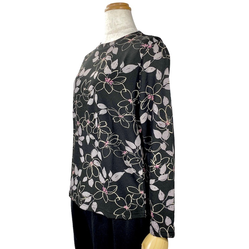 【Sサイズ】 ちりめんプリントカットソー