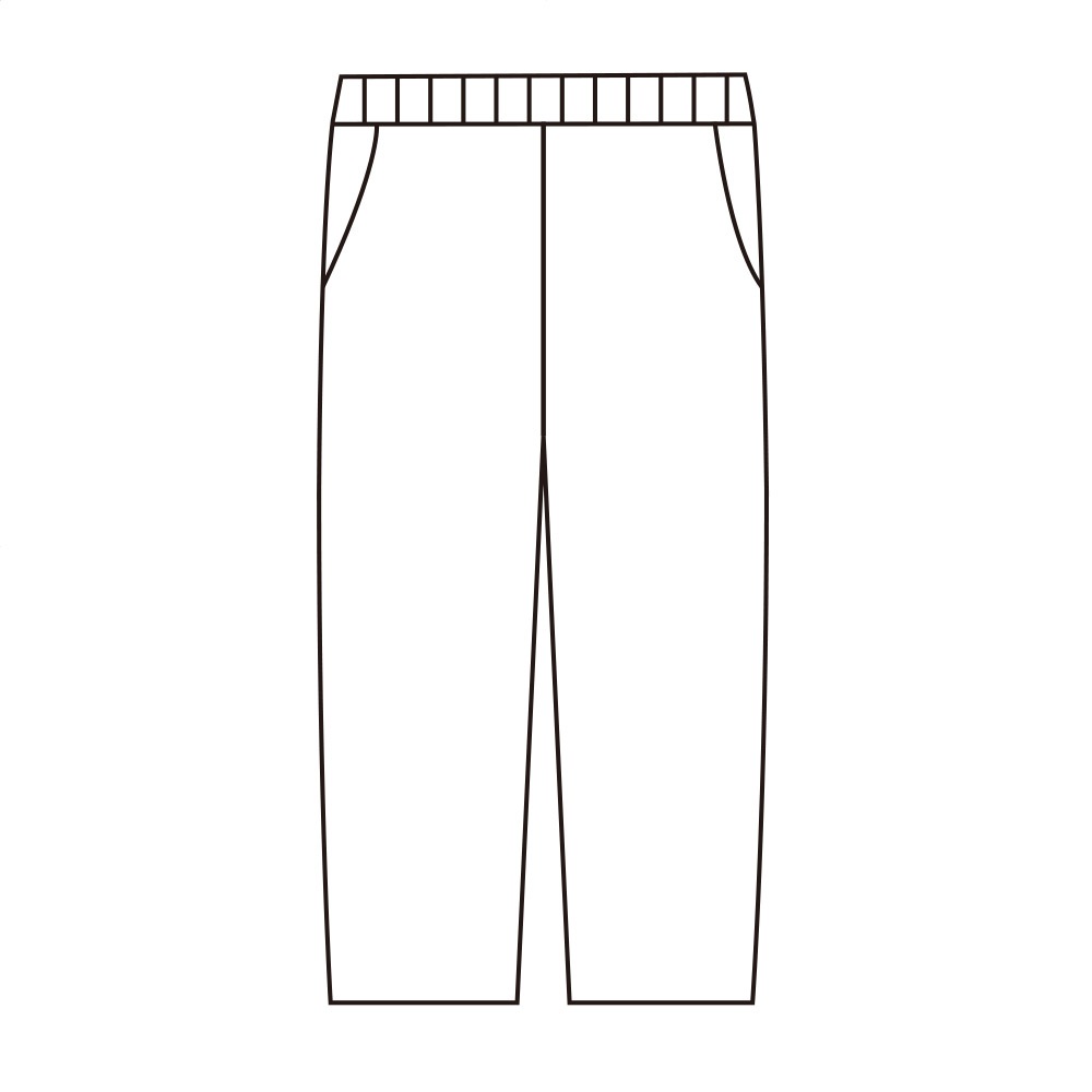 両面起毛ピンヘッドストレートパンツ