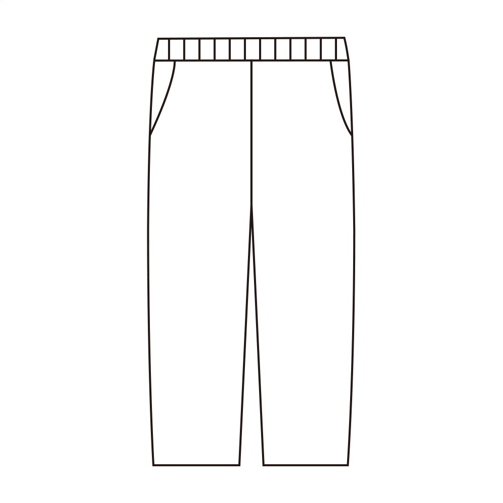 カット柔らか裏起毛深履きパンツ