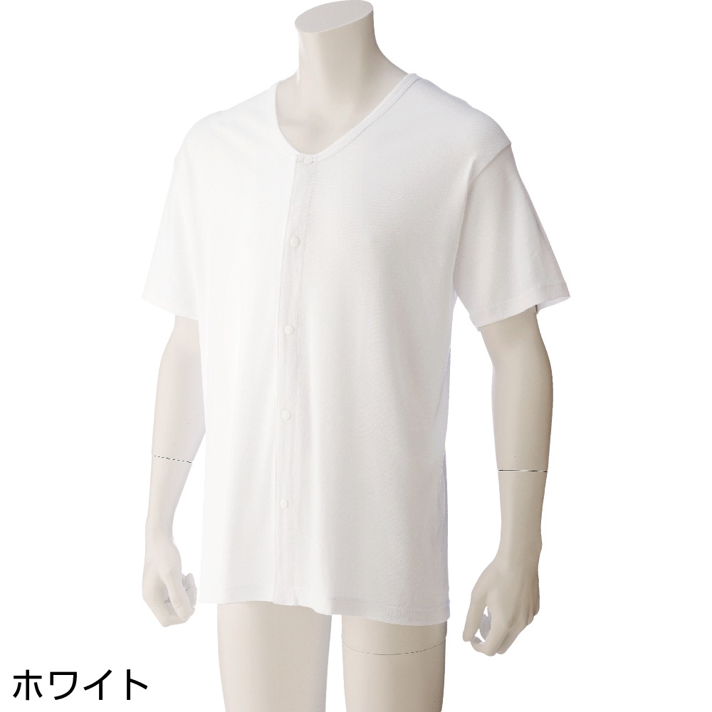 半袖大寸ホックシャツ