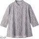 7分袖ロングファスナーＡラインＴシャツ