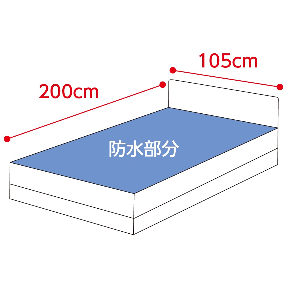 綿パイル防水シーツ(全面)