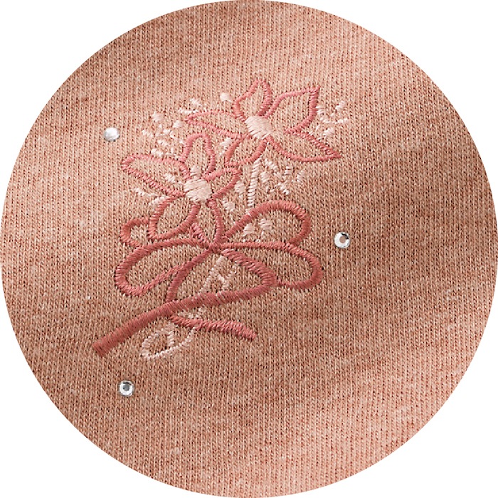 裏起毛スナップ釦ポロカーディ