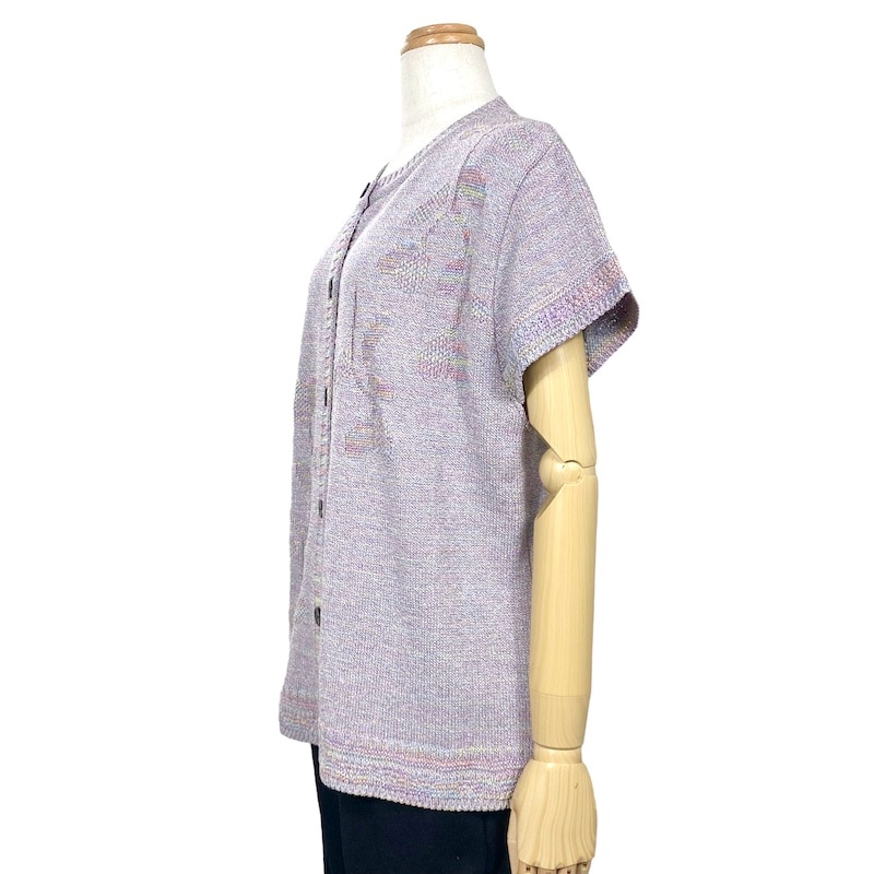 【LL/3Lサイズ】日本製ミックスカラー花柄ベスト