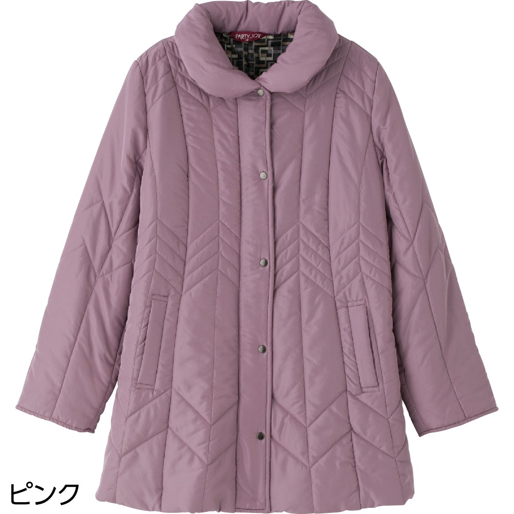 中綿丸衿コート