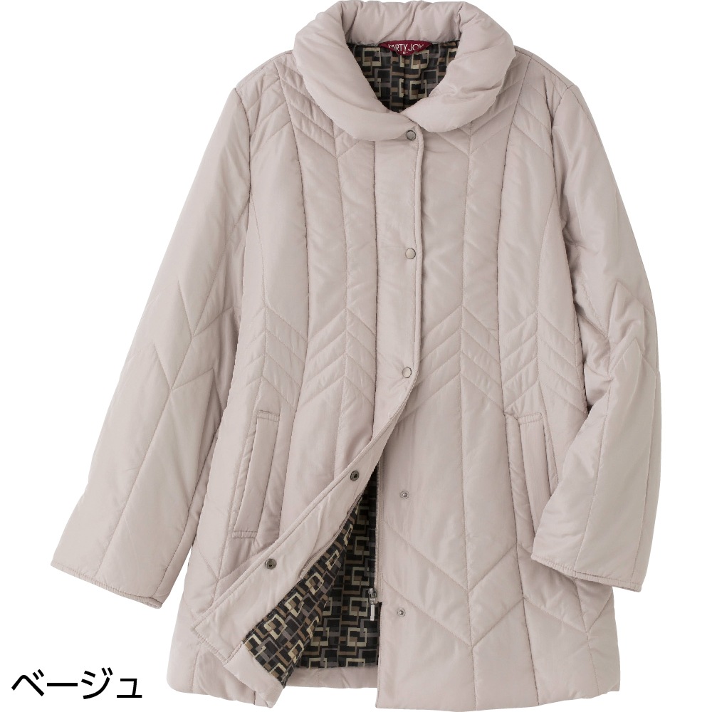 中綿丸衿コート