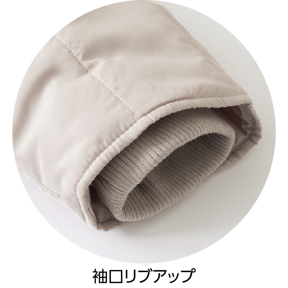 中綿丸衿コート