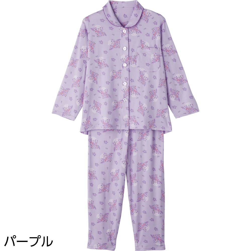 大きめボタンプチサイズのびのびストレッチパジャマ