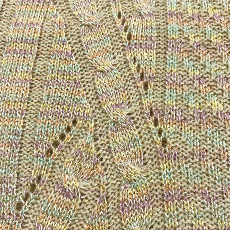 【Sサイズ】日本製ミックスカラー編み柄ベスト