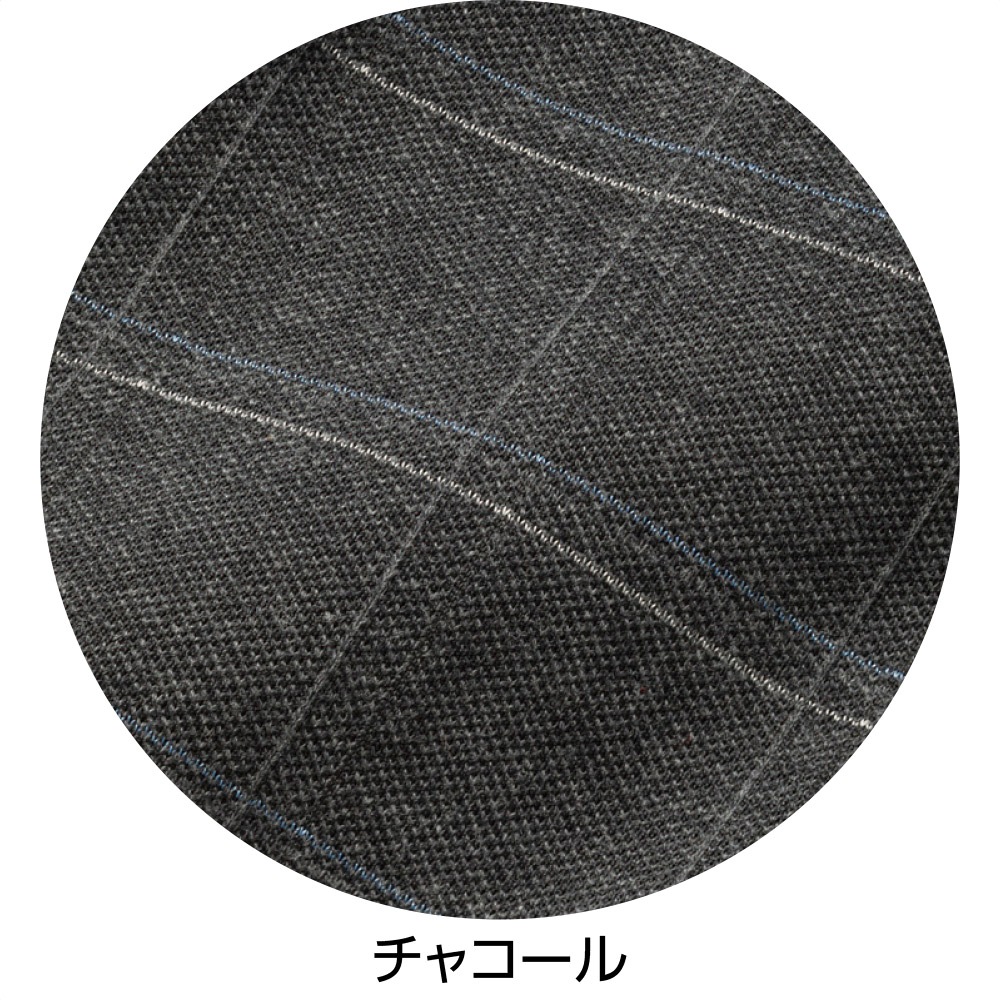 裏起毛斜め釦ホールニットシャツ