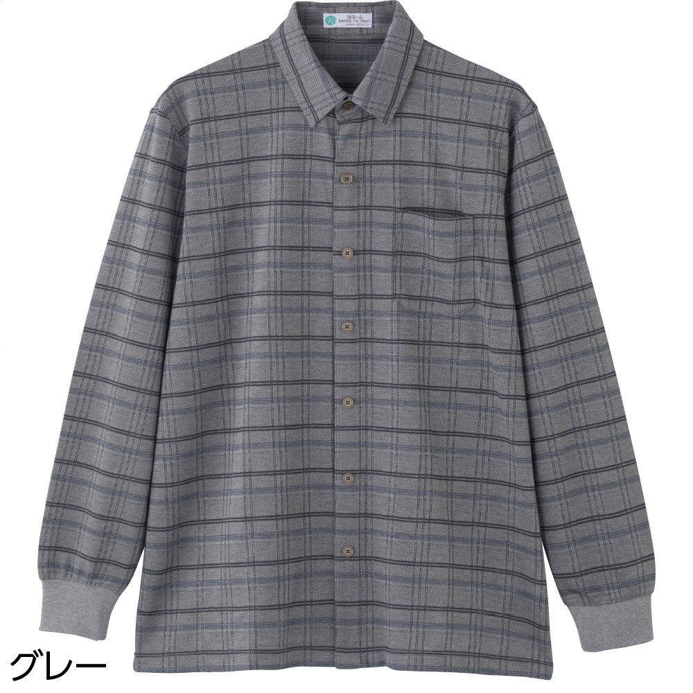 綿混ワンタッチテープニットシャツ