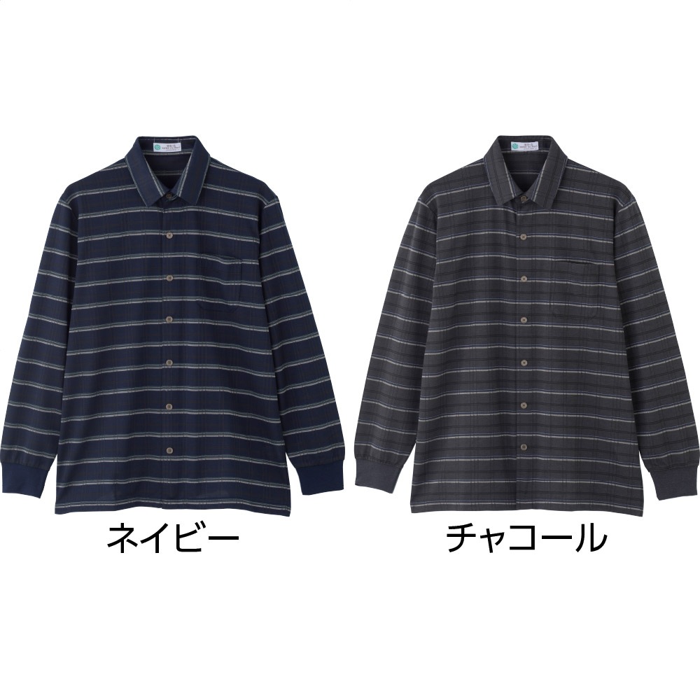 綿混ワンタッチテープニットシャツ