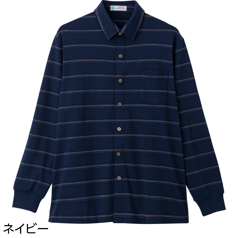 裏起毛ワンタッチテープニットシャツ