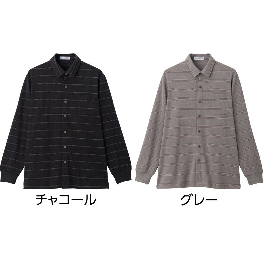 裏起毛ワンタッチテープニットシャツ