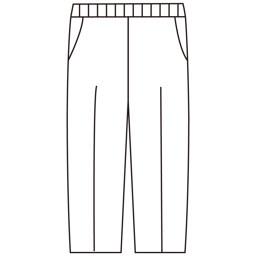 裏起毛ヘリンボン深履きらくらくパンツ