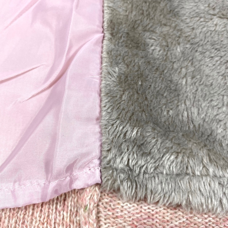 【LL/3L】裏地付きアンゴラモチーフベスト