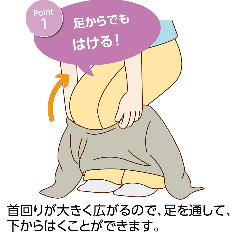 スルッとのびのび長袖インナータートルネック