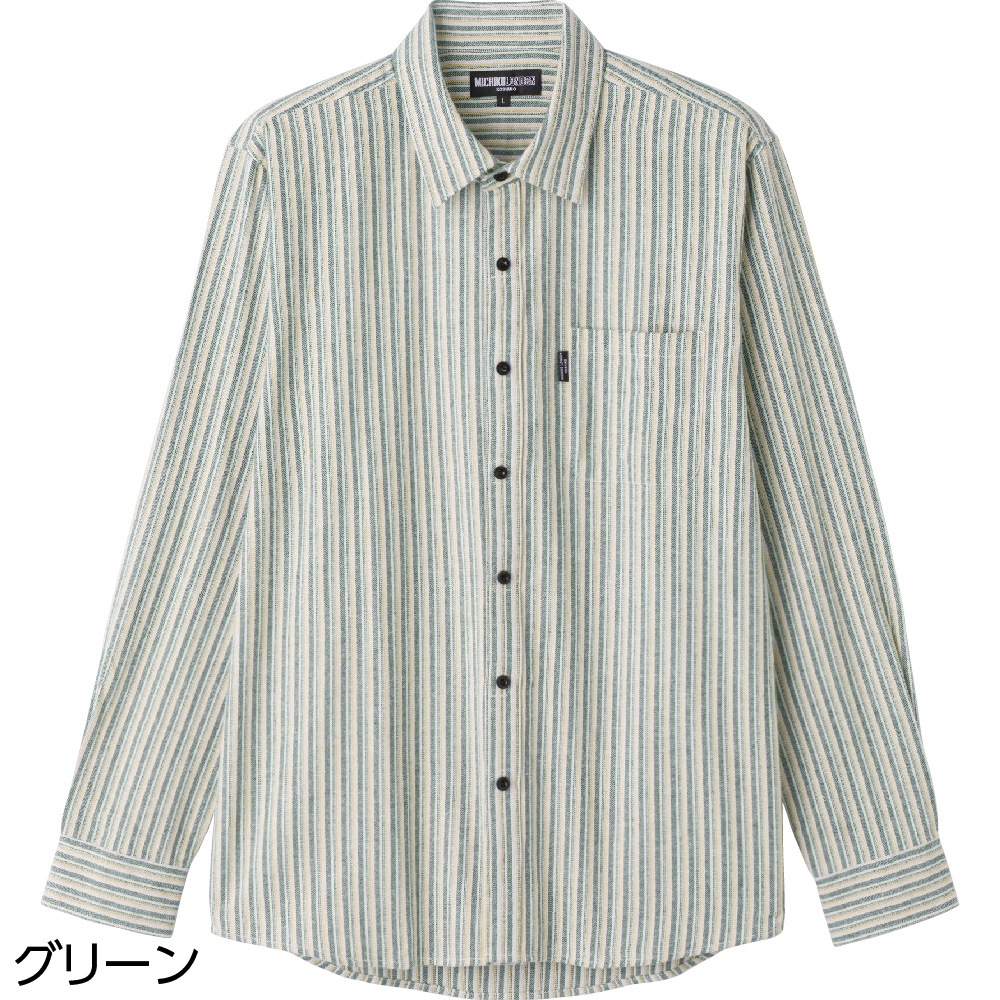 起毛ワンタッチテープシャツ