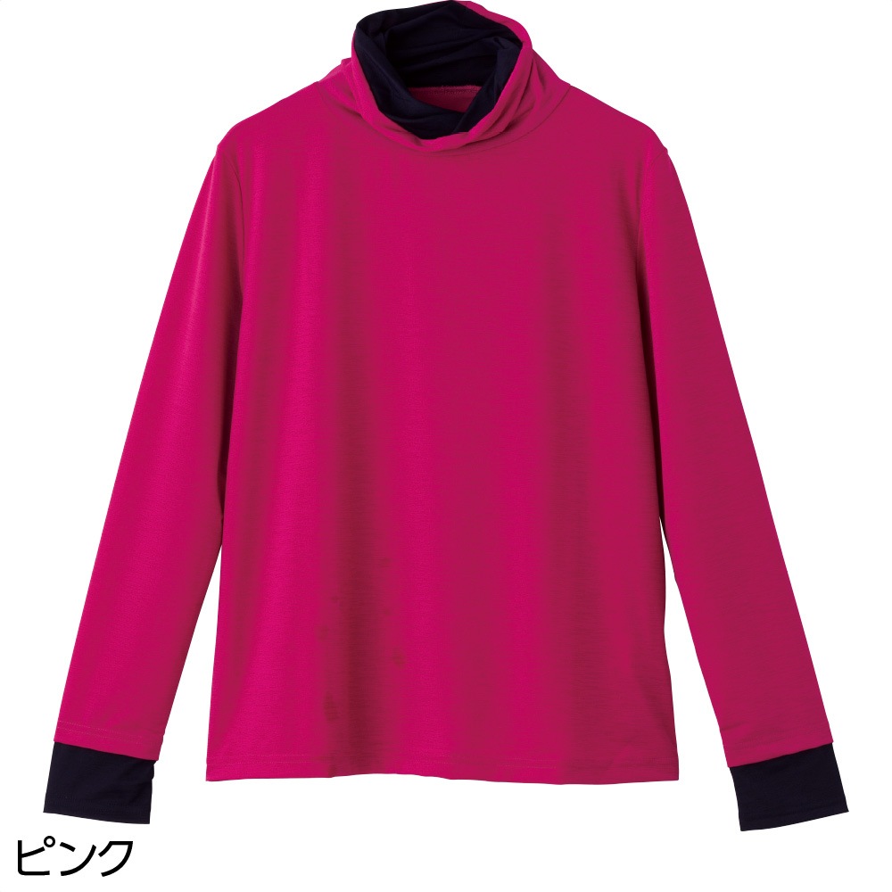 配色ハイネックＴシャツ