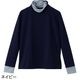 配色ハイネックＴシャツ