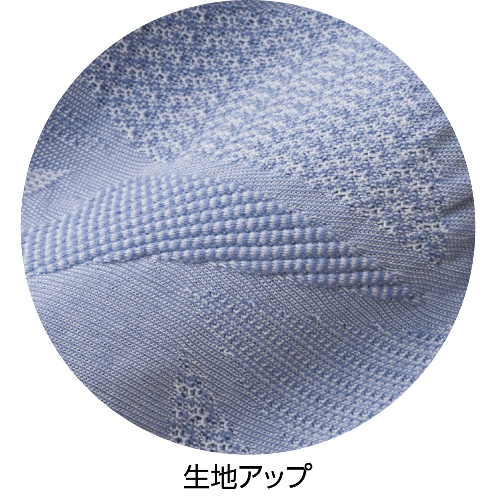 7分袖涼しやジャカードＴシャツ