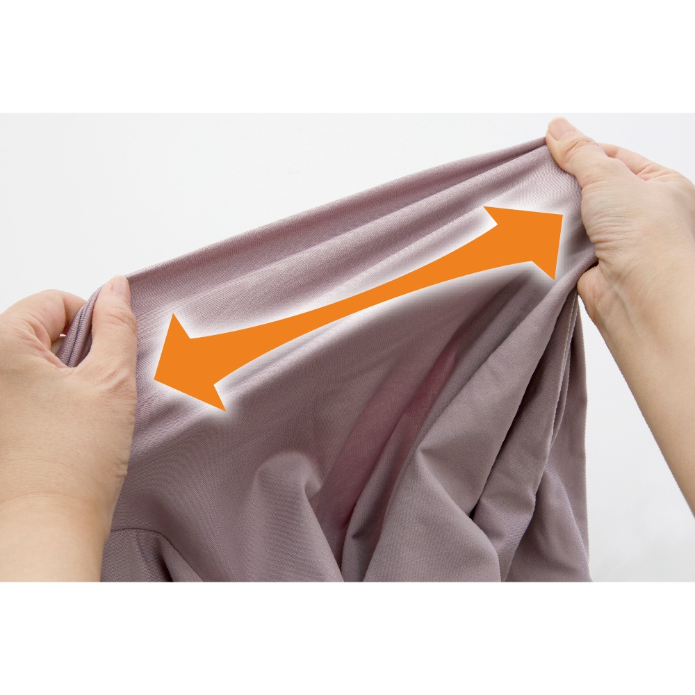 のびのびラクラク裏起毛8分袖ホックインナー