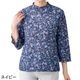7分袖花柄京都プリントＴシャツ