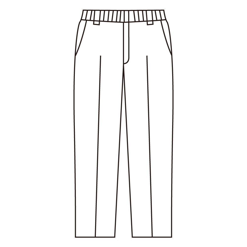 裏起毛らくらくストレートパンツ