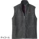 針抜きフリースフルジップベスト