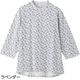 7分袖綿ストレッチ後ろ長めＴシャツ