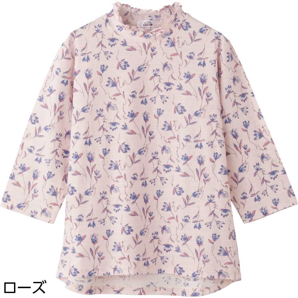 7分袖後ろ長めＴシャツ