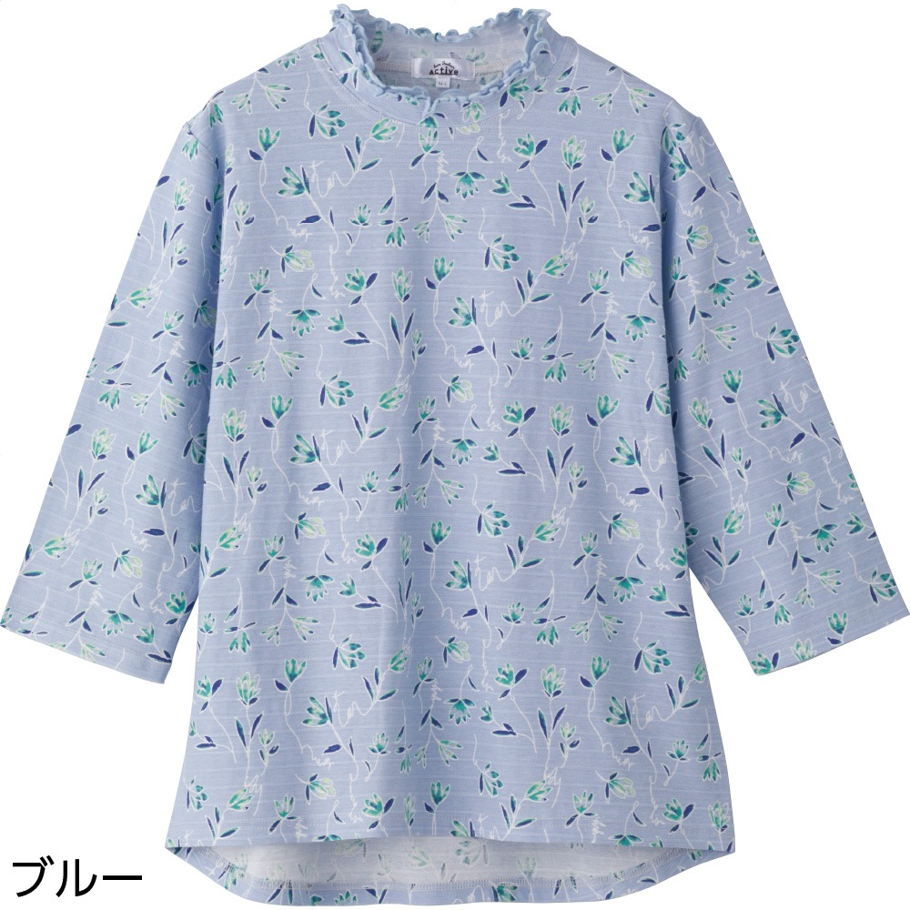 7分袖後ろ長めＴシャツ