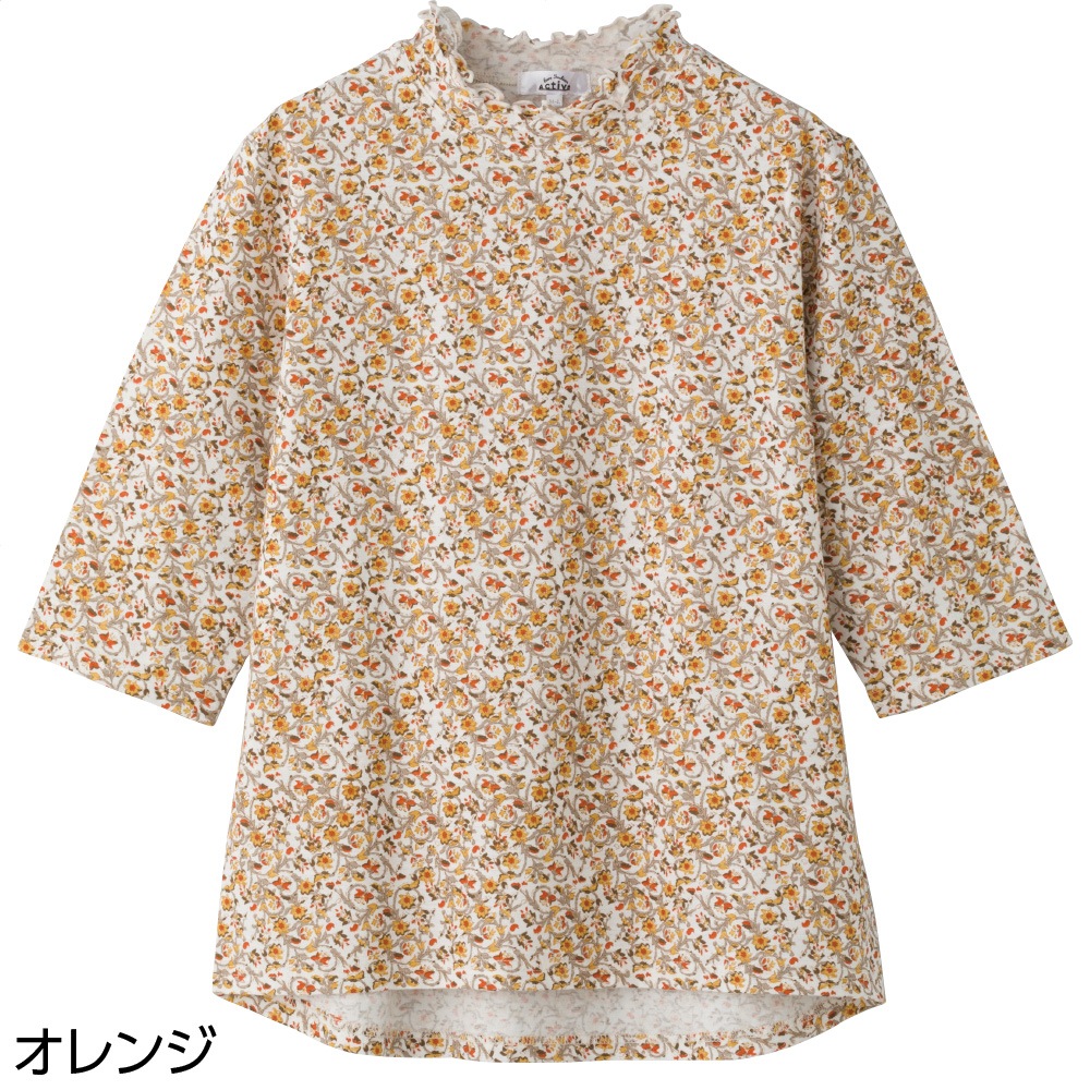 5分袖後ろ長めＴシャツ