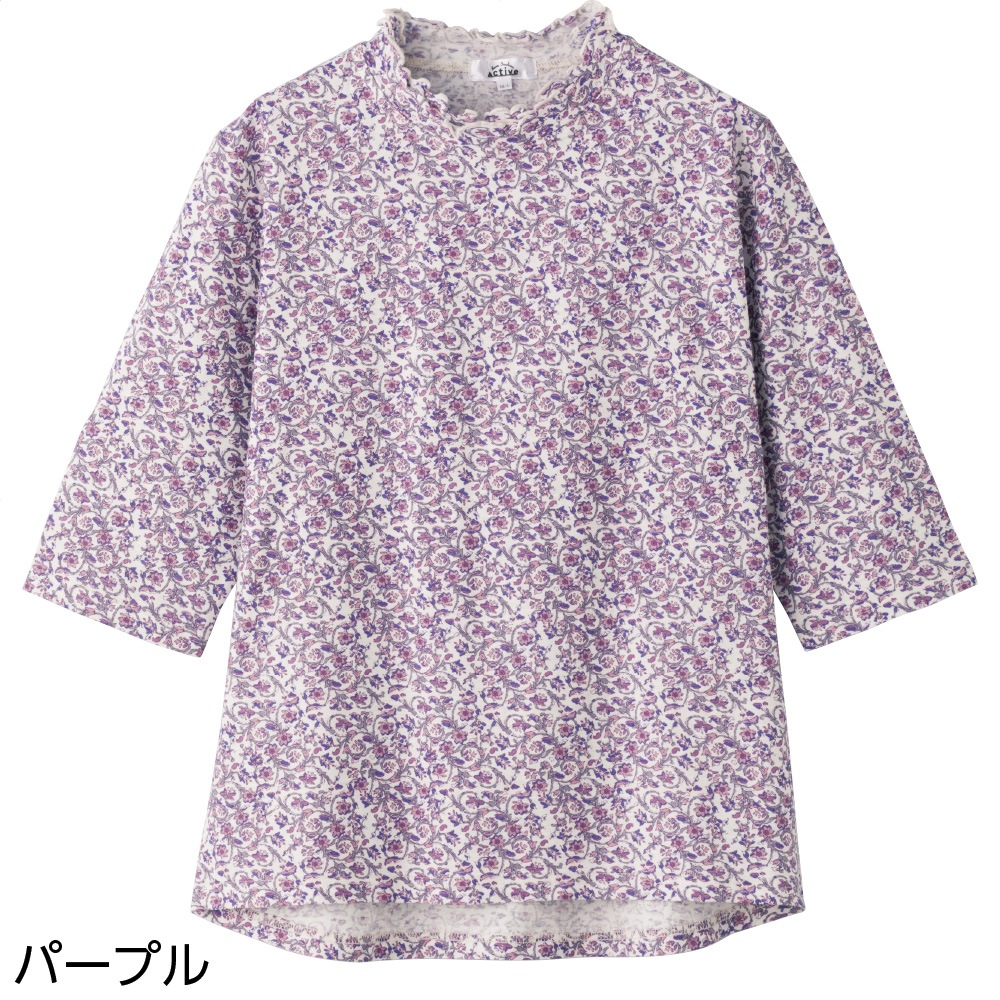 5分袖後ろ長めＴシャツ
