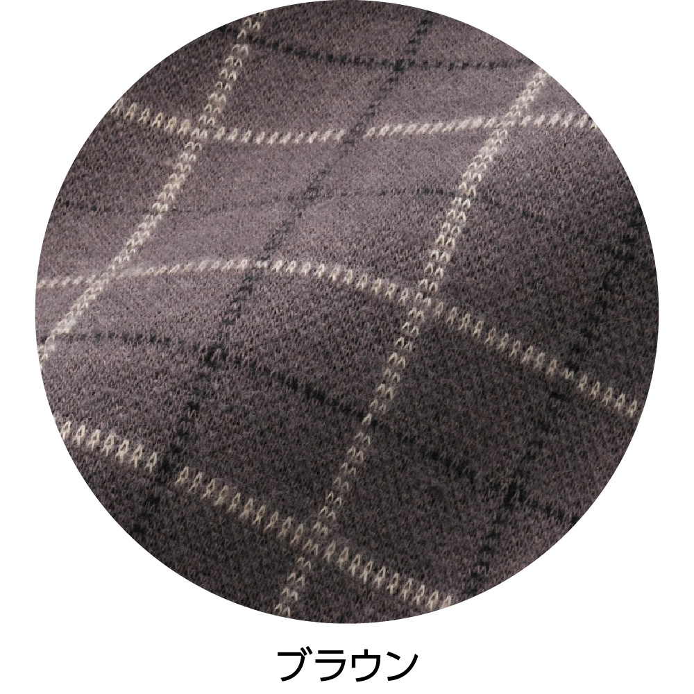 起毛斜め釦ホールニットシャツ