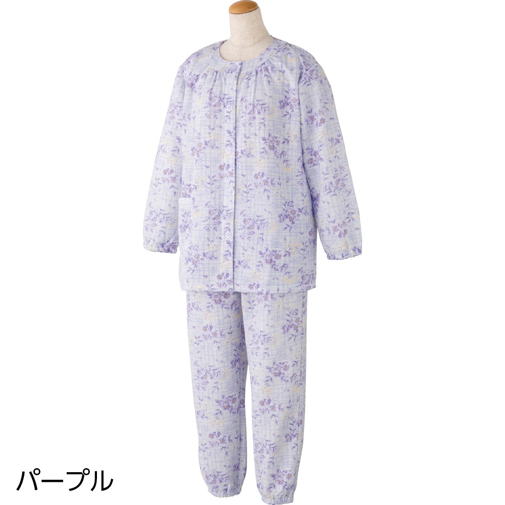 【3Ｌ・4Ｌ】ワンタッチキルトパジャマ