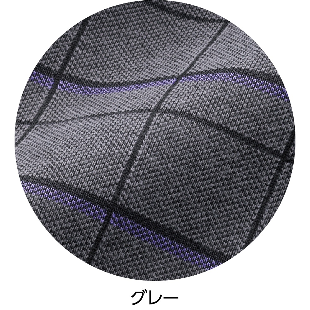 綿混斜め釦ホールニットシャツ