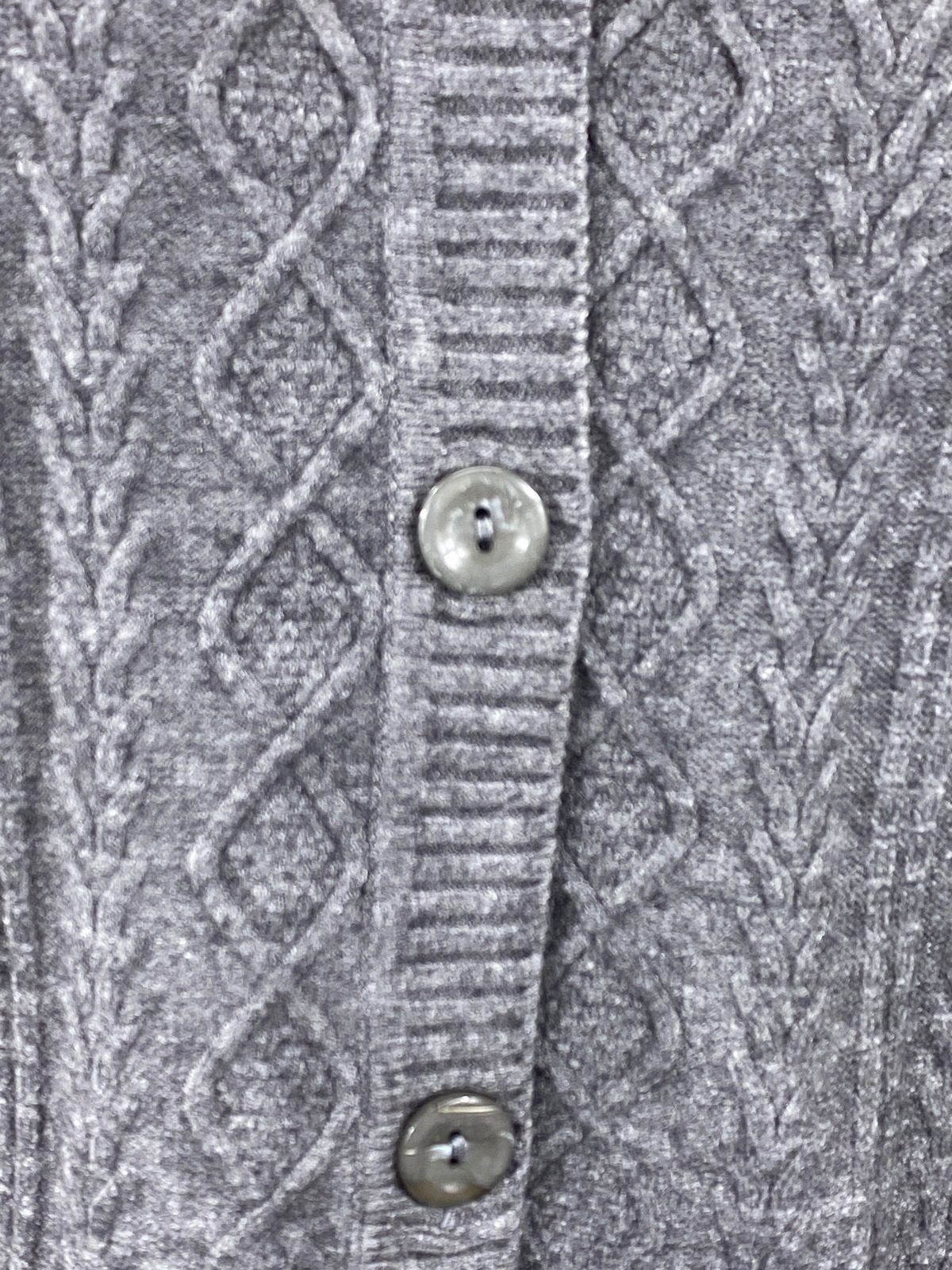 【M~Lサイズ】もちもちニット地柄カーディガン