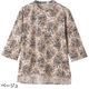 7分袖後ろ長め綿混Ｔシャツ