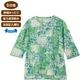 6分袖後ろ長めオパール柄Ｔシャツ