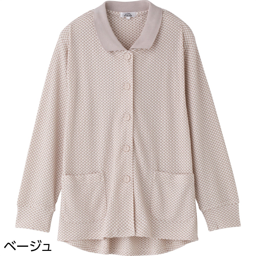 斜め釦ホールポロカーディ