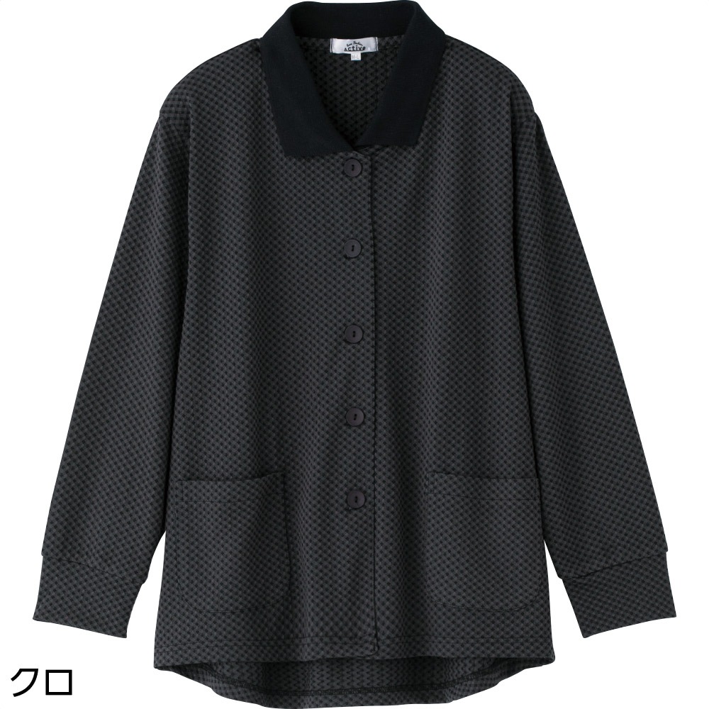 斜め釦ホールポロカーディ