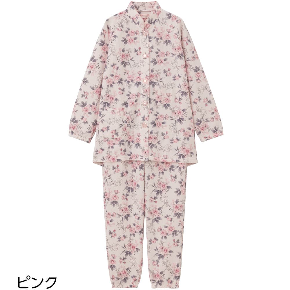 大きめボタンキルトパジャマ