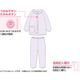 大きめボタン背当て付き裏起毛パジャマ