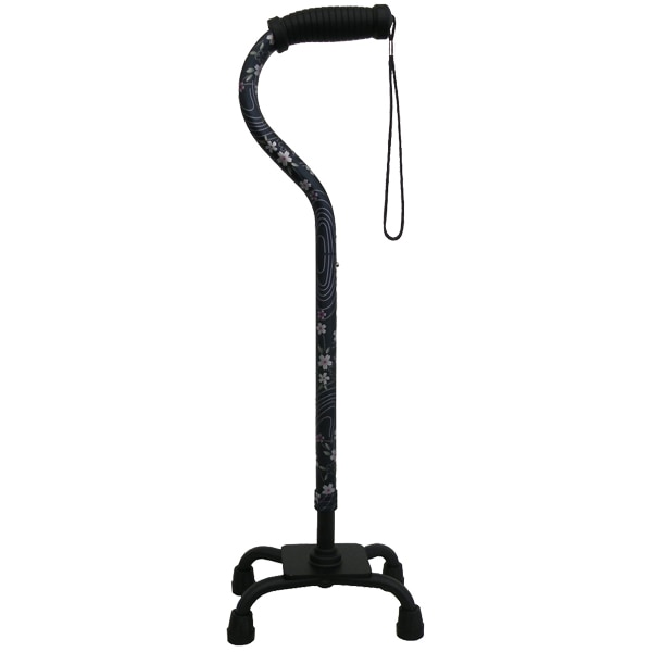 ささえ四点支持ステッキ【R08006】【ひまわり】 | シルバーカー歩行